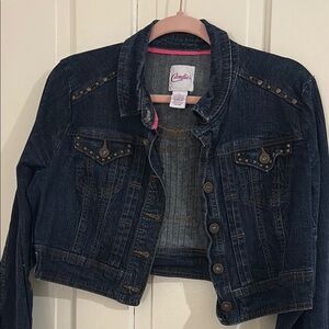 Candie's Black Jean Jacket Fitted Style